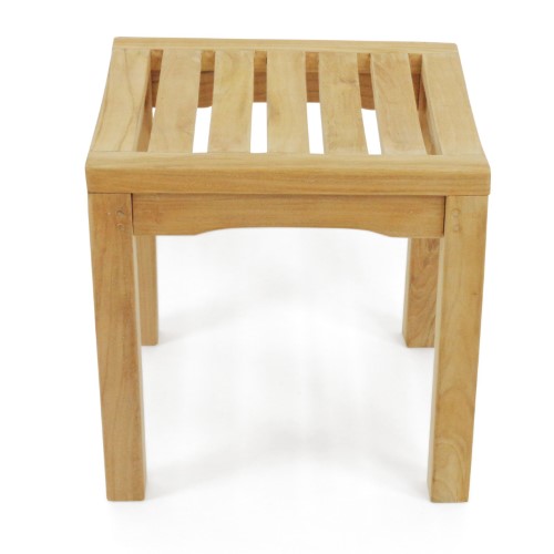 Windsor Teak Furniture Oxford Teak Backless Bench with Contoured Seat