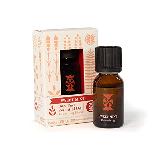 Scentsationals Refreshing Essential Oil Blend - Sweet Mint - 100% Pure Natural Aromatherapy, Home Oil, Aroma Spa - 15mL Bottle