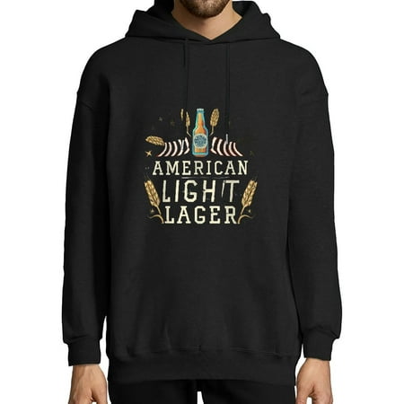 HOMICOZI American Light Lager USA Drinking Team Men S Comfy Blanket Hoodie Black