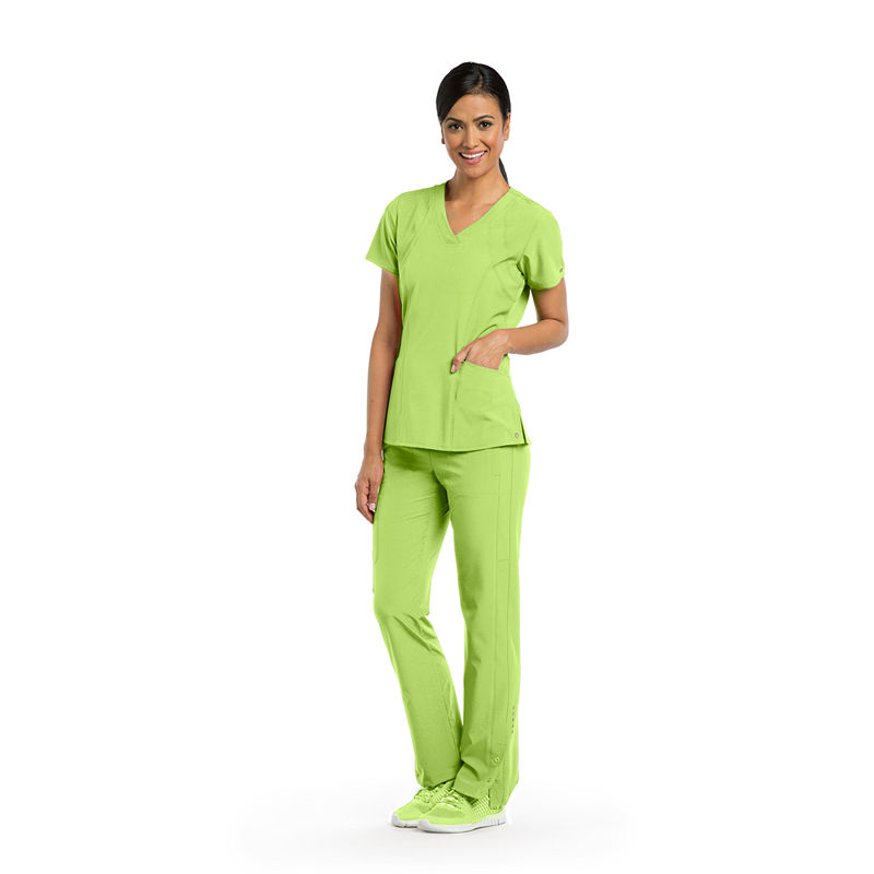 Barco One Women's 4-Pocket Princess Seam V-Neck Scrub Top - 5105
