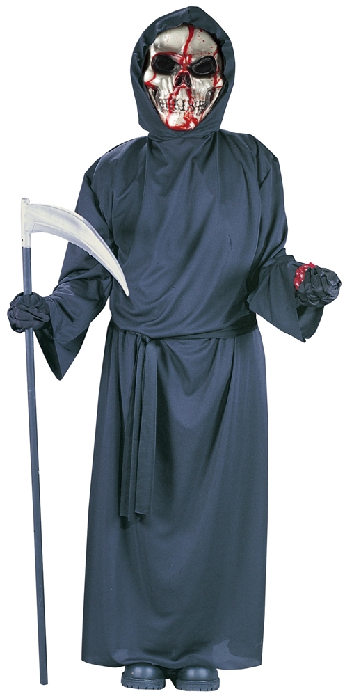 Bleeding Skull Grim Reaper Child Halloween Costume Medium (8-10)