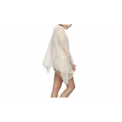 Light-weight Poncho Swimwear Cover-up One Size Cover up 4888 Beige