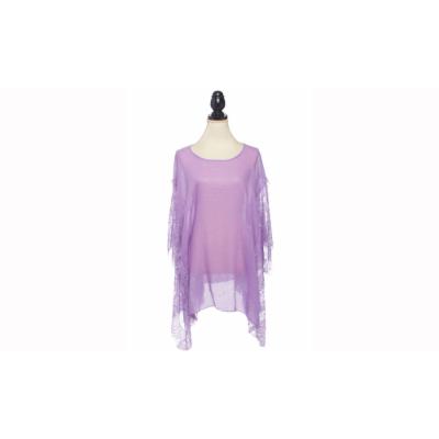 Light-weight Poncho Swimwear Cover-up Cover up One Size 4888 Violet