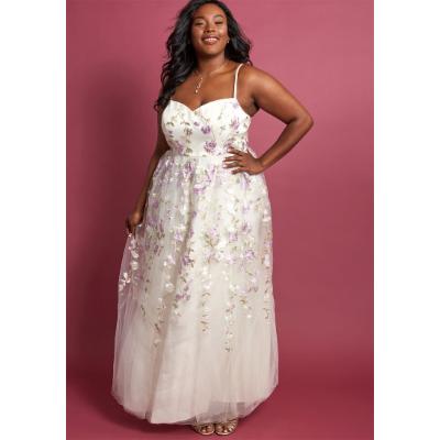 Chi Chi London Authentic Elegance Maxi Dress in White in 16