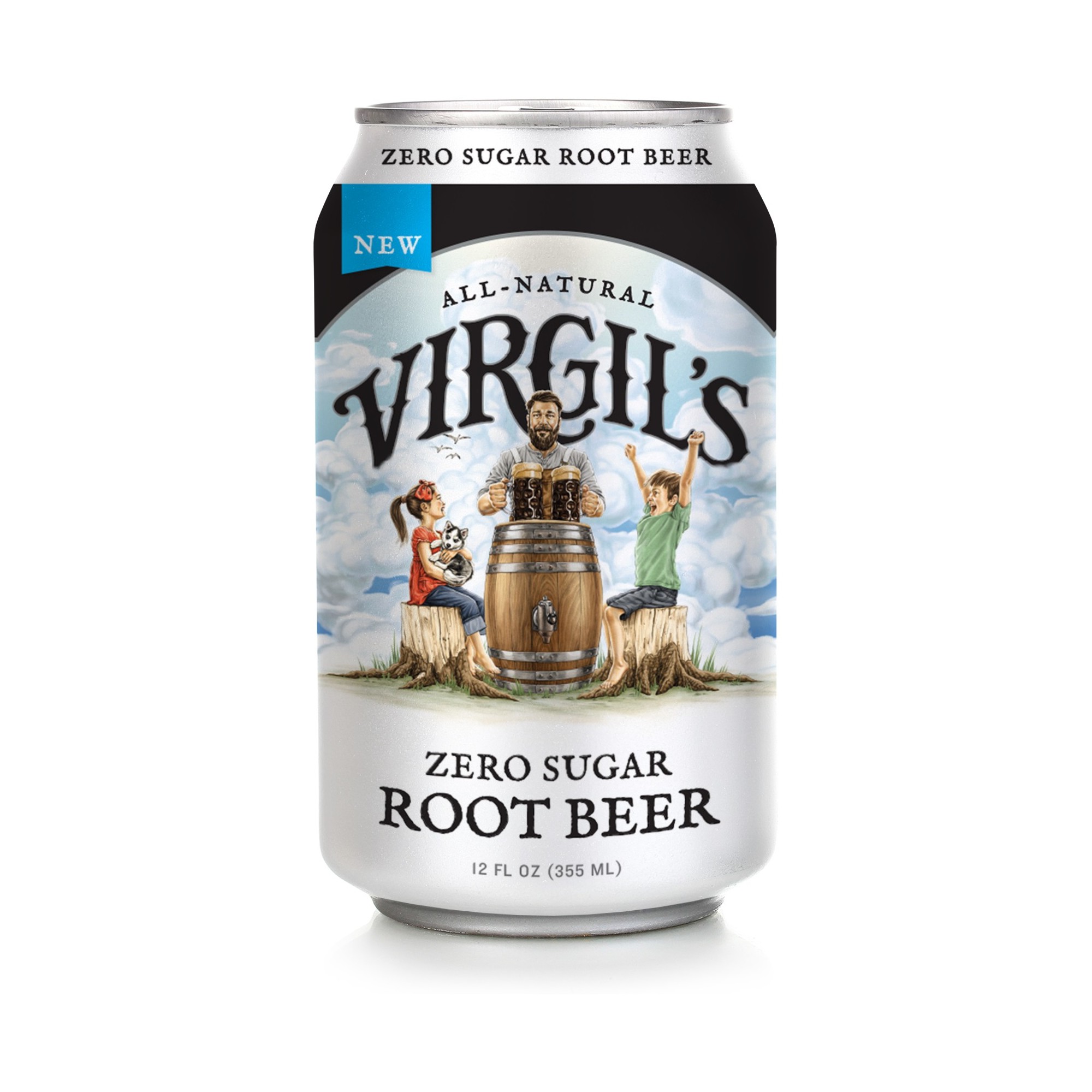 Virgil S Zero Sugar Natural Root Beer Soda Pop  12 Fl Oz  6 Pack Cans thumbnail