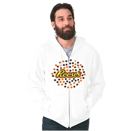 Reese S Chocolate Pieces Candy Dots Zip up Hoodie Men S Women S Brisco Brands M