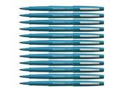 Paper Mate Flair Felt Tip Pens, 0.7mm, Medium Point, Turquoise Ink, 12-Count
