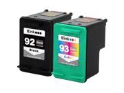 2PKs HP 92 93 Ink Cartridges PSC 1510v 1510xi 1507 1510 Photosmart C3125 C3135