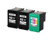 3PKs HP 92 93 Ink Cartridges PSC 1510v 1510xi 1507 1510 Photosmart C3110 C3125