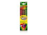 Crayola 68-7508 Erasable Twistables Colored Pencils, 12 Ct. with Built-in Eraser