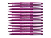 Paper Mate Flair Felt Tip Pens, 0.7mm, Medium Point, Magenta Ink, 12-Count