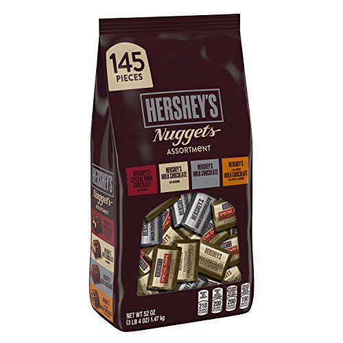 Hershey S Nuggets Snack Size Milk & Dark Chocolate Candy Bars  145 Pk./52 Oz