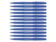 Paper Mate Flair Felt Tip Pens, 0.7mm, Medium Point, Blue Ink, 12-Count