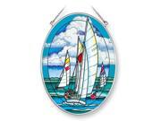 Amia Studios Starboard Track Medium Oval Suncatcher