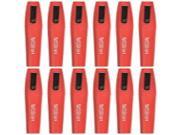 Paper Mate Flair Felt Tip Pens  Medium Point (0.7mm)  Red  12 Count