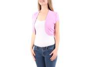 MAXMARA $275 Womens New 1128 Pink Open Cardigan Short Sleeve Casual Top M B+B