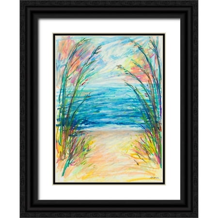 Coolick  Ann Marie 14x18 Black Ornate Wood Framed with Double Matting Museum Art Print Titled - Path to the Water