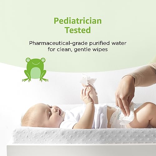 Amazon Elements Baby Wipes, Fresh Scent, White, 810 Count (9 Packs of 90) (Previously 720 Count)
