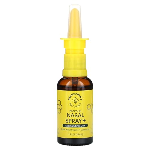 Beekeepers Naturals Propolis Xylitol Nasal Spray Max - 1 Fl Oz/30ml: Ethyl Alcohol-Free, Gluten-Free Treatment thumbnail