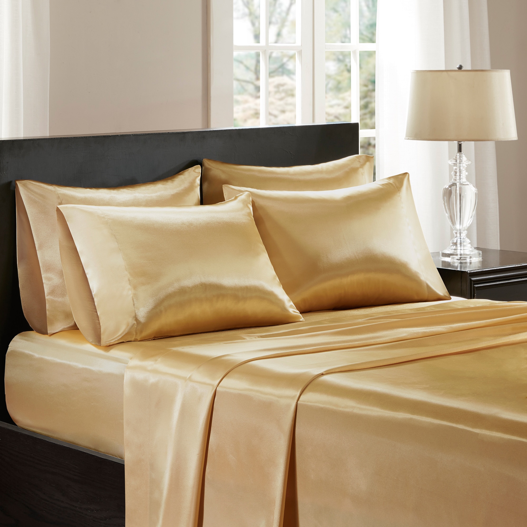 Silver Orchid Wyman Satin 6-piece Sheet Set