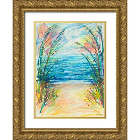 Coolick  Ann Marie 24x32 Gold Ornate Wood Framed with Double Matting Museum Art Print Titled - Path to the Water