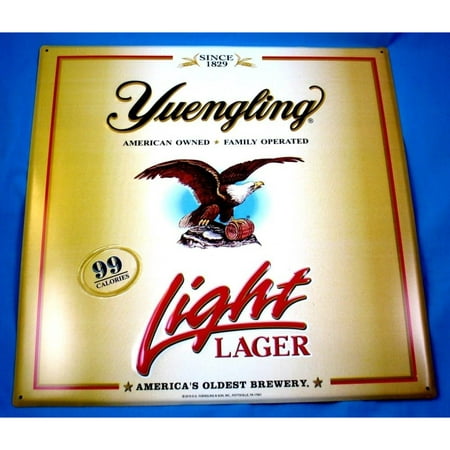 Yuengling Light Lager Beer 16x16 Metal Sign
