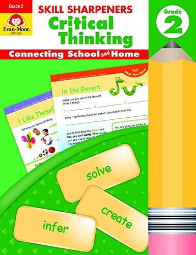 Evan-Moor Educational Publishers  Educational Workbooks  - Grade 2 Skill Sharpeners Critical Thinking Workbook