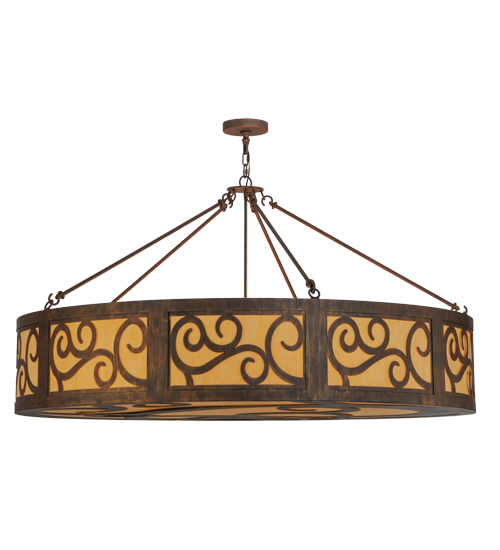 2nd Ave Lighting 871493.60.PEND 37 - 84 X 60 in. Dean Invert 12 Bulb Pendant, Cortez Gold