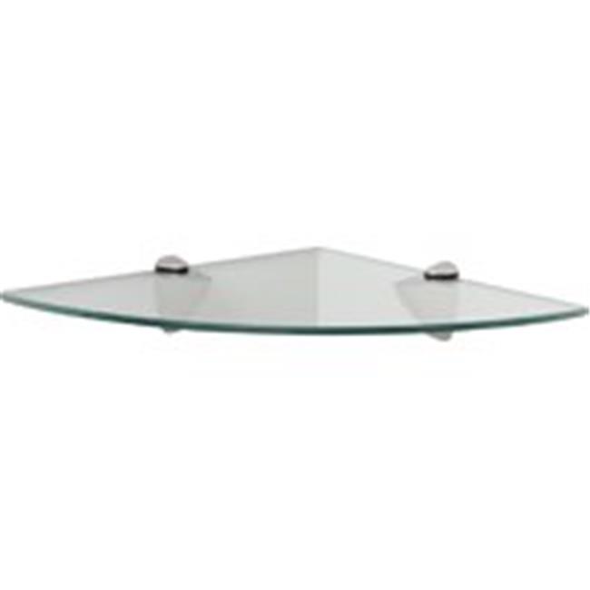 KT-0134-1212SN Shelf Decor Corner Glass Satin Nickel Kit
