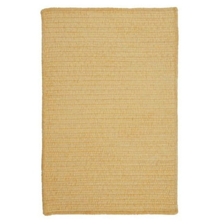Colonial Mills Rug Simple Chenille Braided Rug - Dandelion - 2 Ft. X 12 Ft.