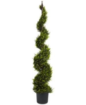 Nearly Natural 5' Artificial Cypress Spiral Tree - Green