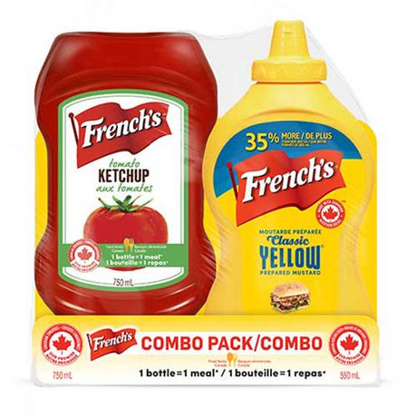 French's Tomato Ketchup and Classic Yellow Prepared Mustard Combo