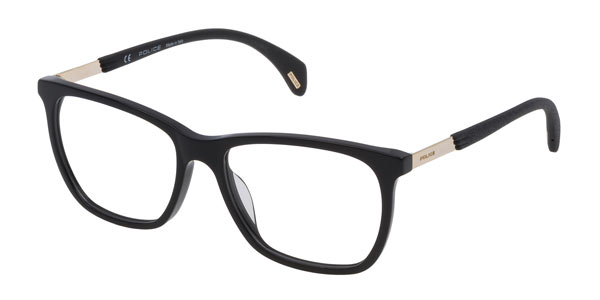 Police VPL630 SPARKLE 9 0700 Black  Women/Men Eyeglasses (Frame Only)