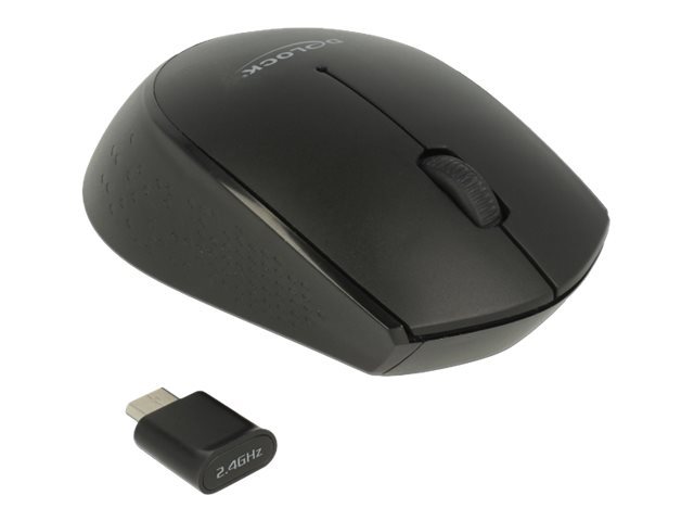 DeLOCK 12526 Mouse Ambidextrous RF Wireless Optical 1000 DPI