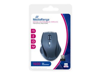 MediaRange MROS203 Mouse Office Right-hand RF Wireless Optical 1600 DP