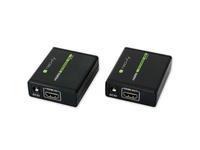 Techly IDATA-EXT-E70 AV Extender AV Transmitter & Receiver Black