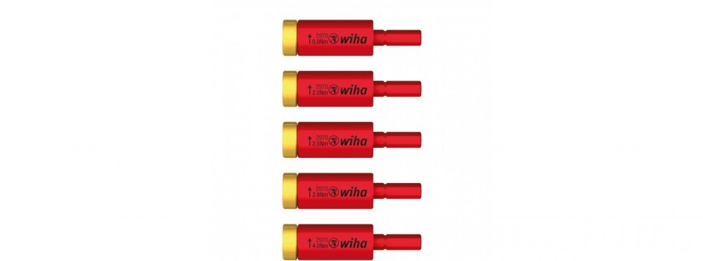 Wiha Electric 5 Piece EasyTorque Adapter Set for SlimVario Series