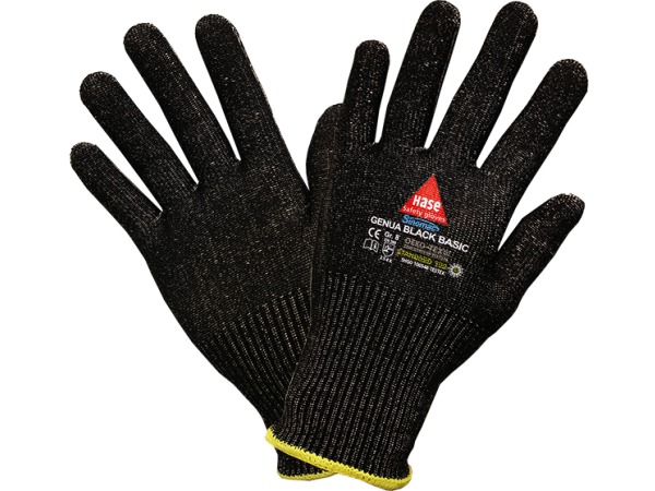 Schnittschutzhandschuh Genua Black Basic Gr. 8