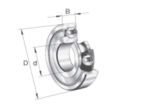FAG 6222-2Z 1 Row Deep Groove Ball Bearing - 110 Mm ID, 200 Mm OD