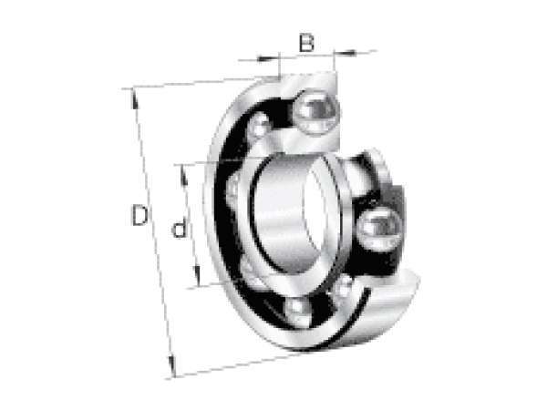 FAG 6317 1 Row Deep Groove Ball Bearing - 85 Mm ID, 180 Mm OD