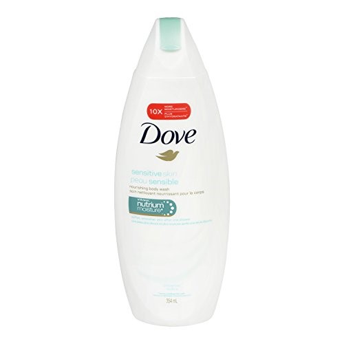 4 Pack - Dove Sensitive Skin Beauty Body Wash 12oz Each