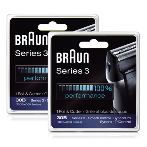 Braun 7000FC/30B Series 3 Replacement Foil and Cutter Blade for Shaver Models 7540 7546 7564 7570 (2 Pack)