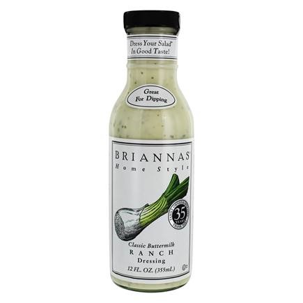 Briannas Homestyle Dressing Classic Buttermilk Ranch - 12 Fl Oz Pack of 6