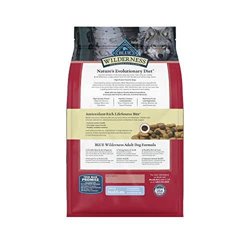 Blue Buffalo Wilderness High Protein, Natural Adult Dry Dog Food, Salmon 4.5-lb thumbnail