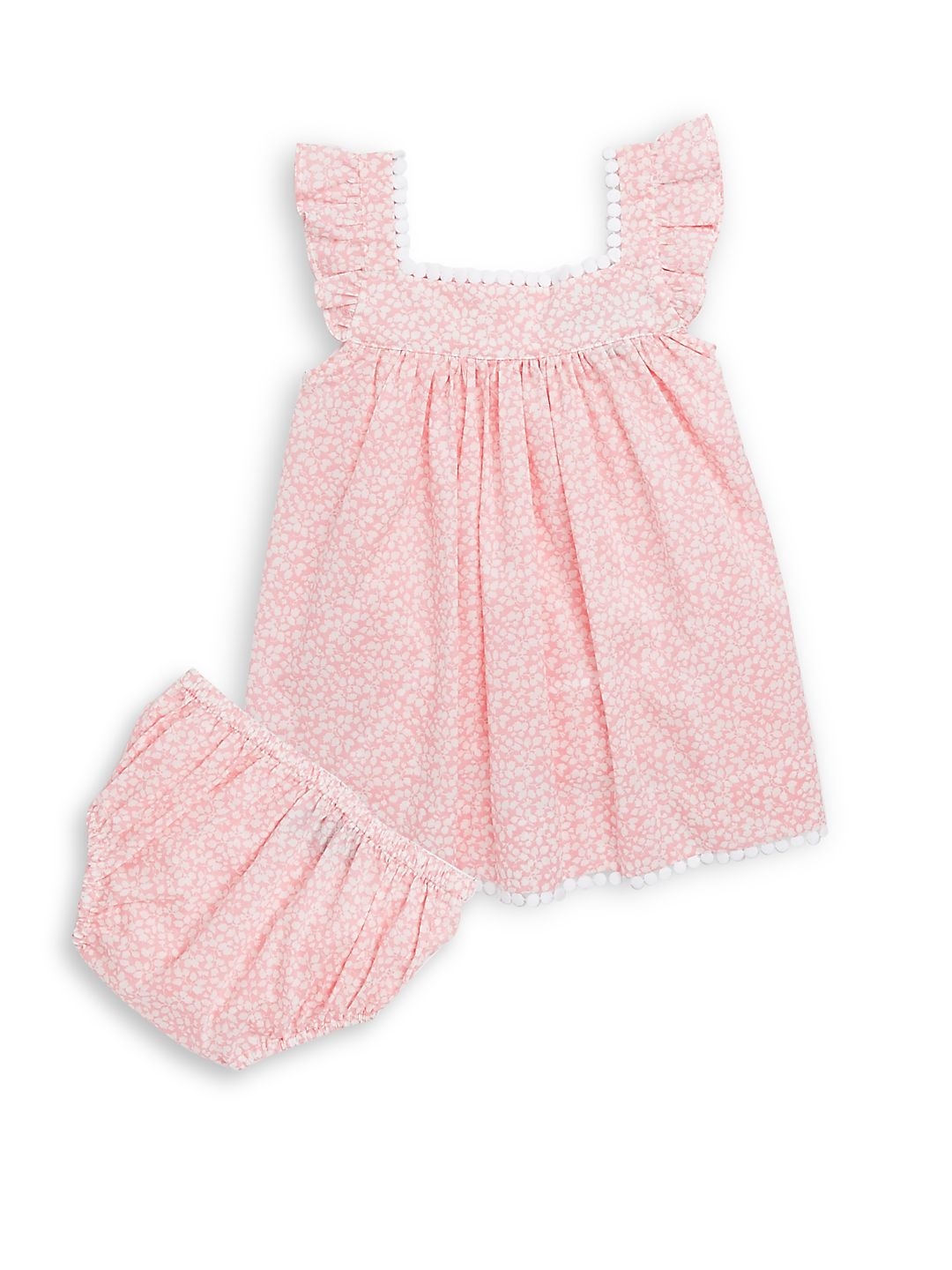 Oscar De La Renta Baby Girl's & Little Girl's Two-Piece Barton Cotton Dress & Bloomers Set - Peony, Size 2
