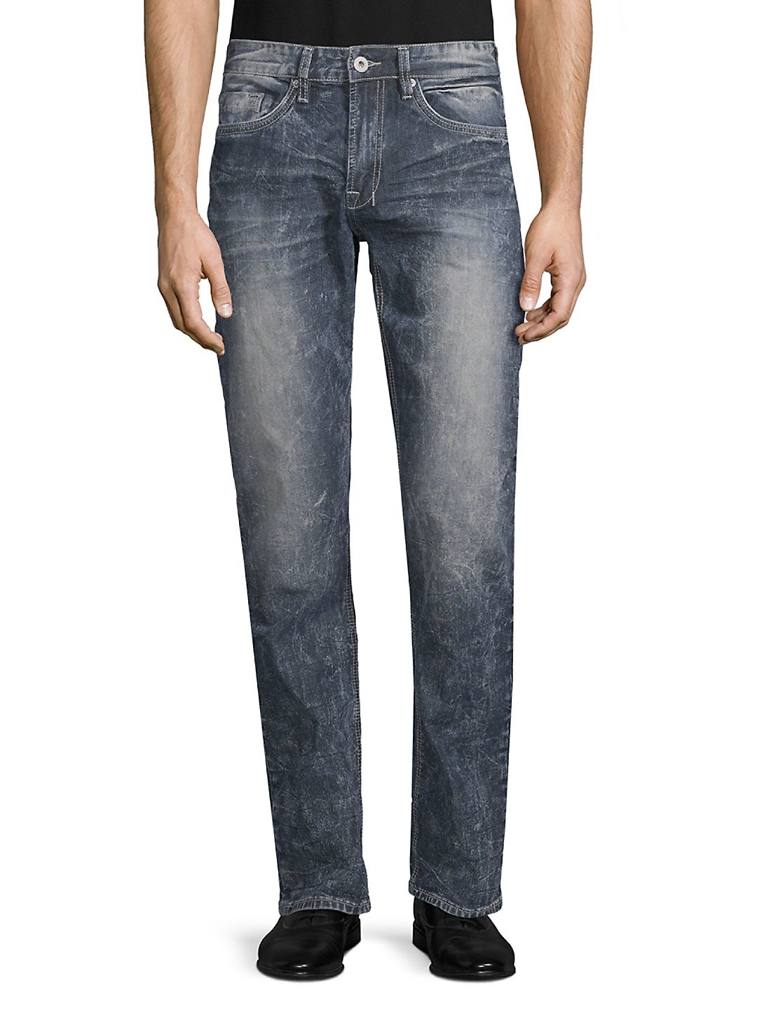 BUFFALO David Bitton Men's Slim Straight-Fit Jeans - Blue, Size 33 32