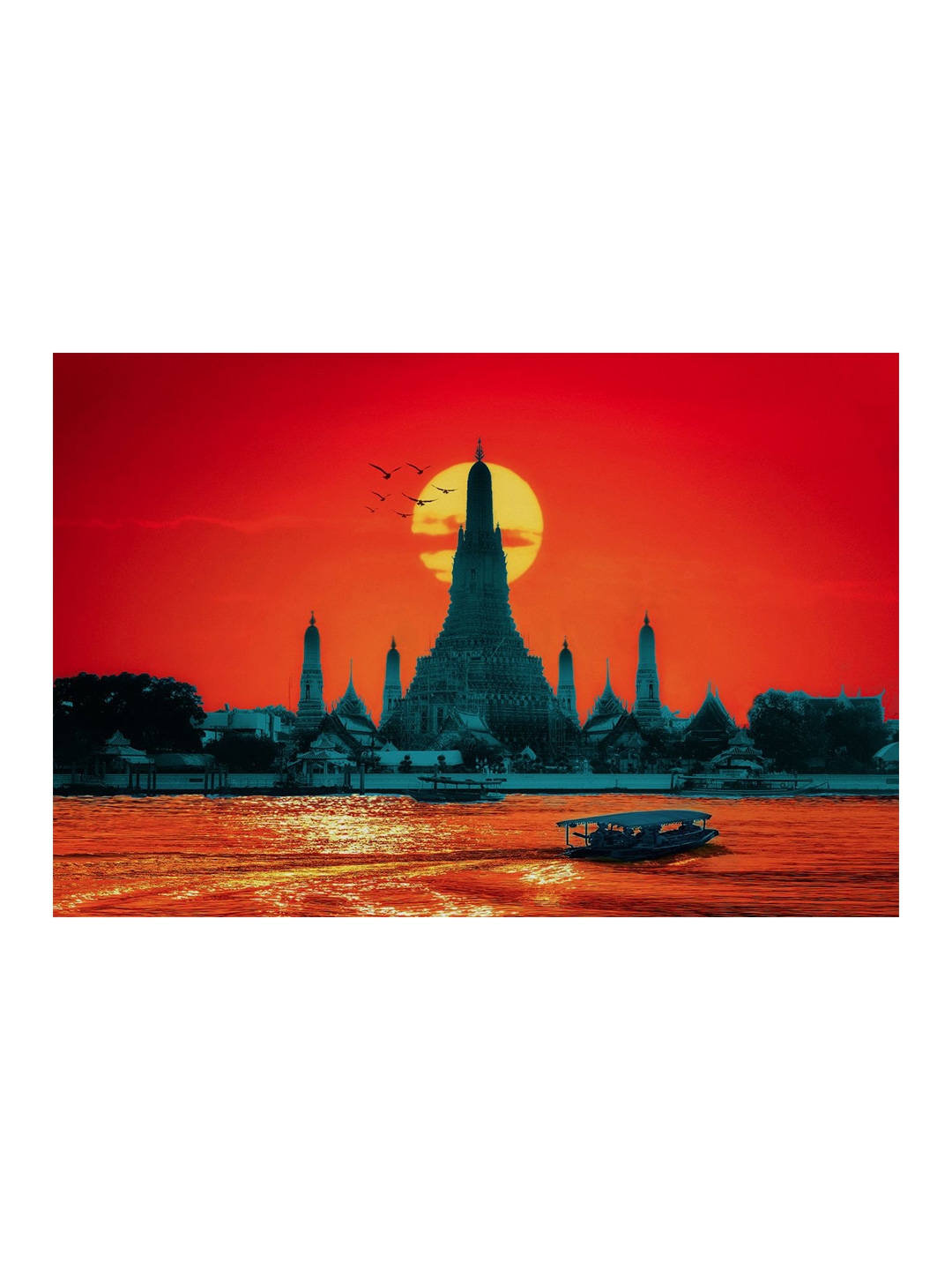 Salty & Sweet Golden Hour by Salty & Sweet (Canvas) - Red, Size 48x72