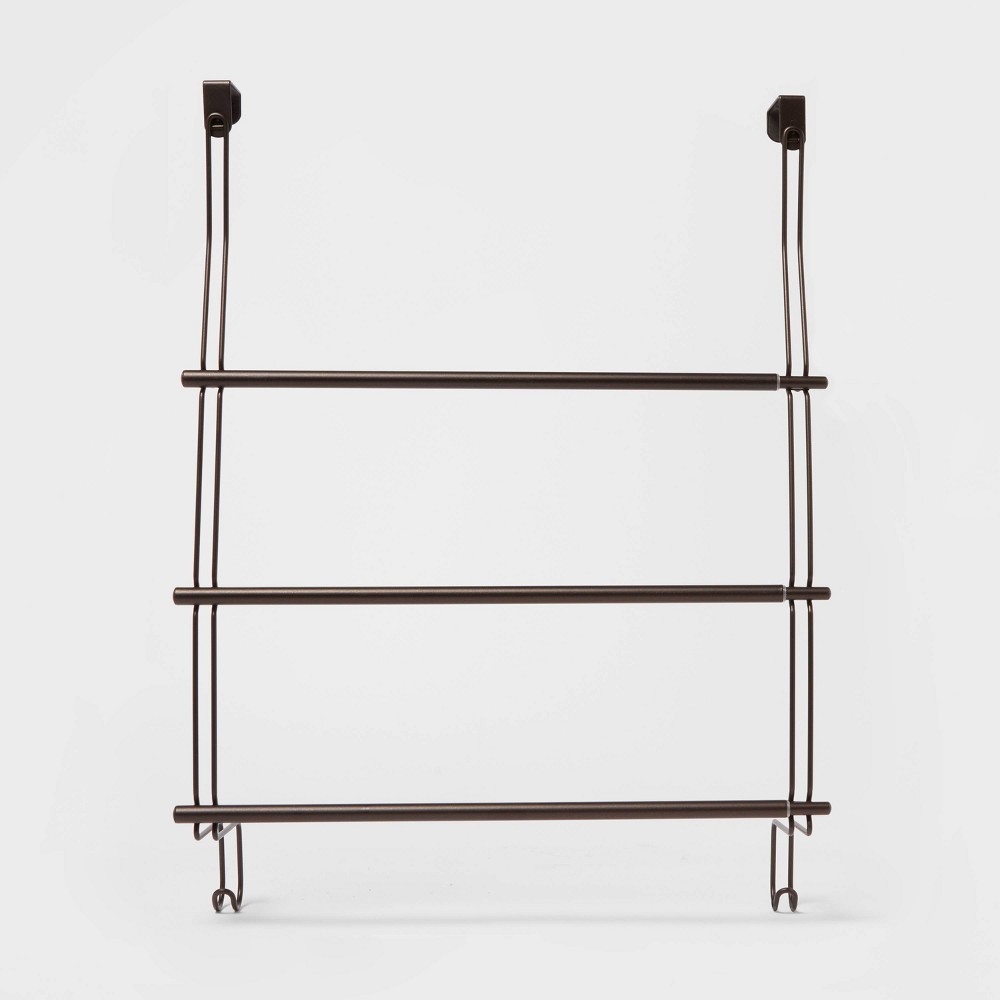 Expandable Over-the-Door Towel Rack Over-the-Door Hook Bronze - Threshold™