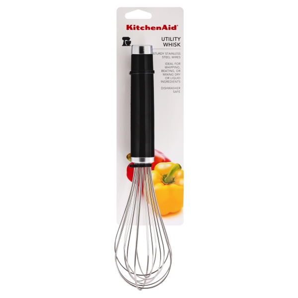 6009333 Black & Silver ABS Plastic & Stainless Steel Whisk