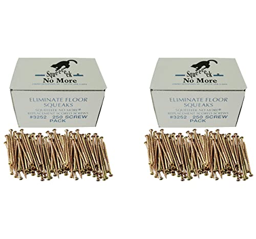 O'Berry 3252 Squeeeeek No More Floor Screws 250 per Package (Original Version) (Two Pack)